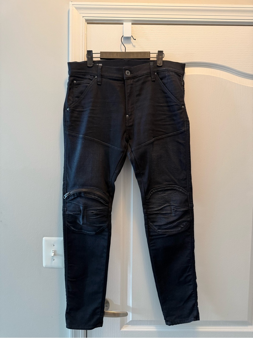 G-Star Dark Blue Skinny Moto Jeans
